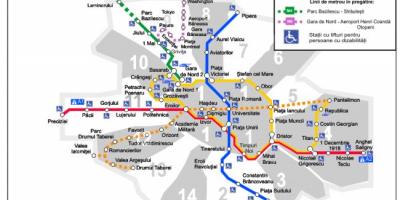 Букурещ карта на метрото 
