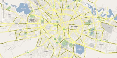 Карта на bucuresti, Румъния