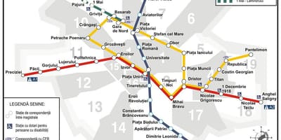 Карта на метрото Бухарестская